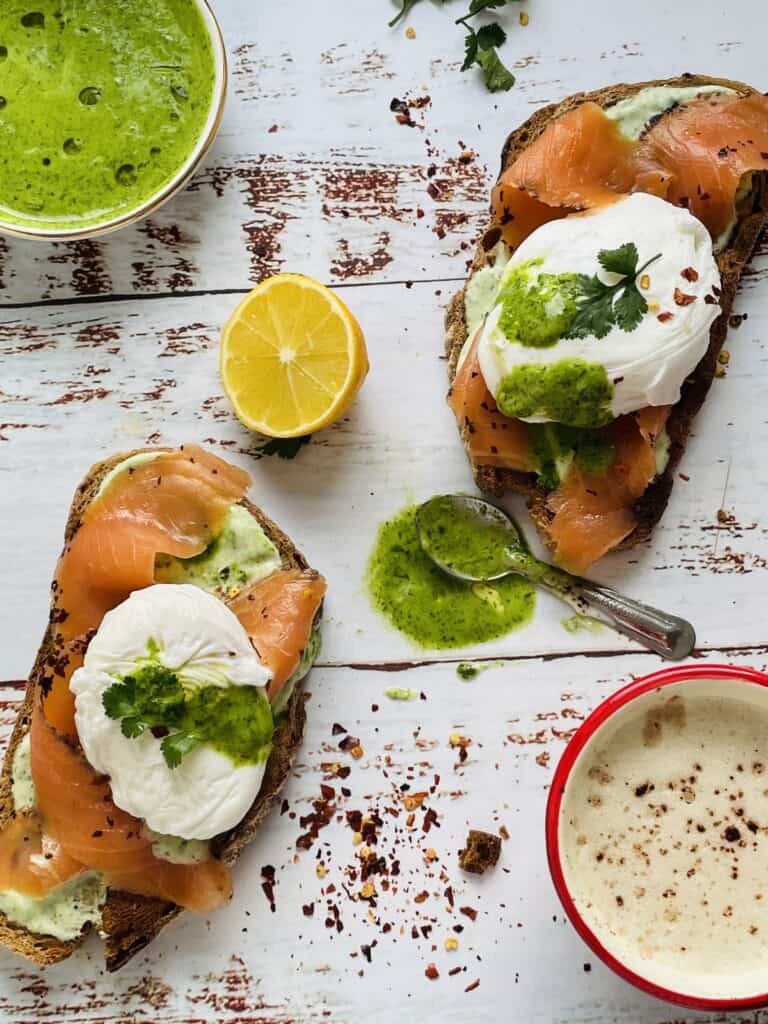 Smoked Salmon with Poached Eggs