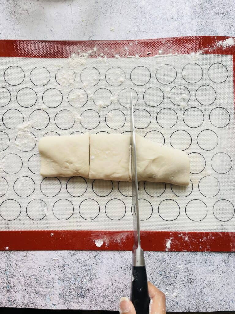 Cut the dough