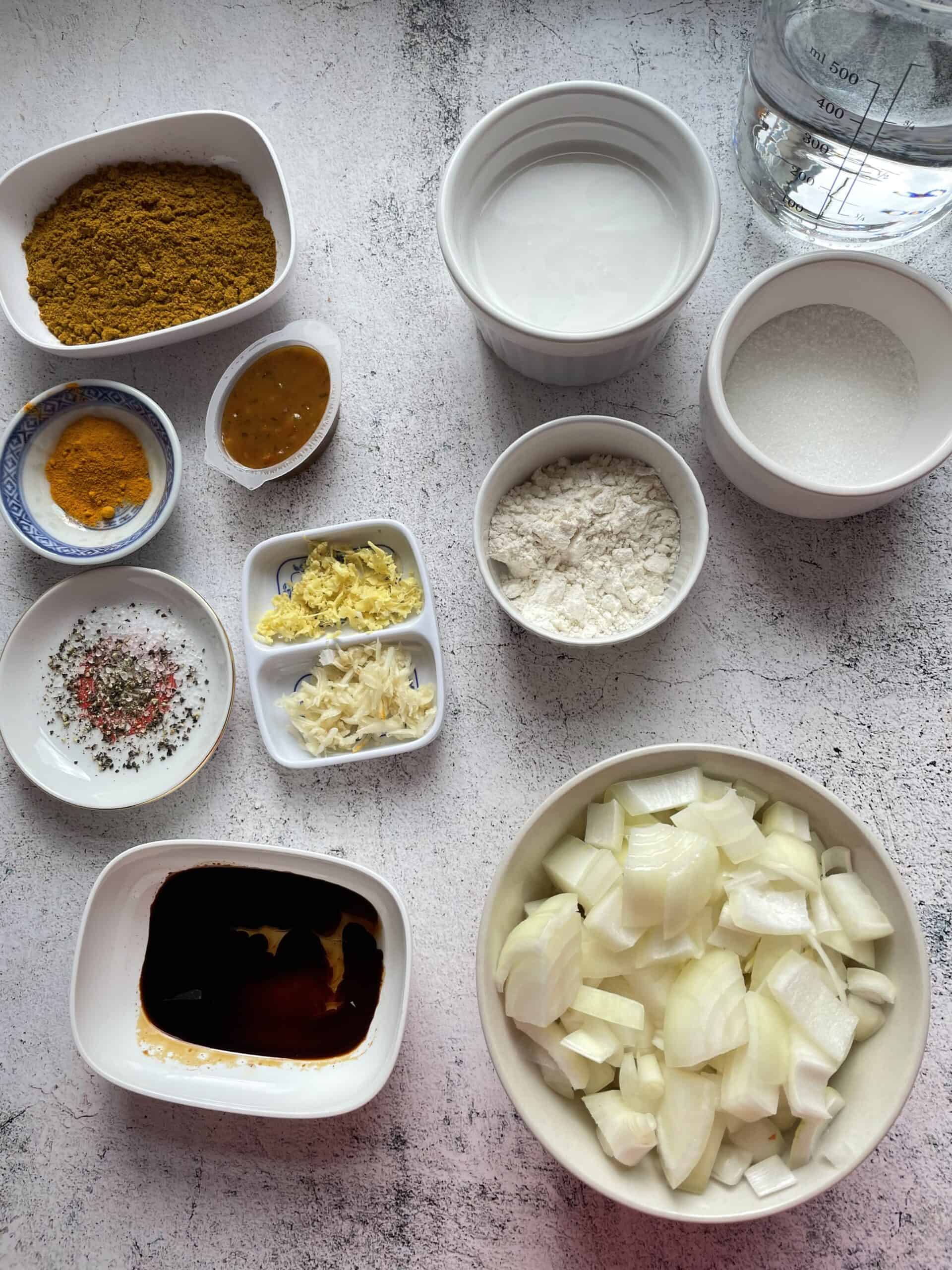 Japanese curry sauce ingredients