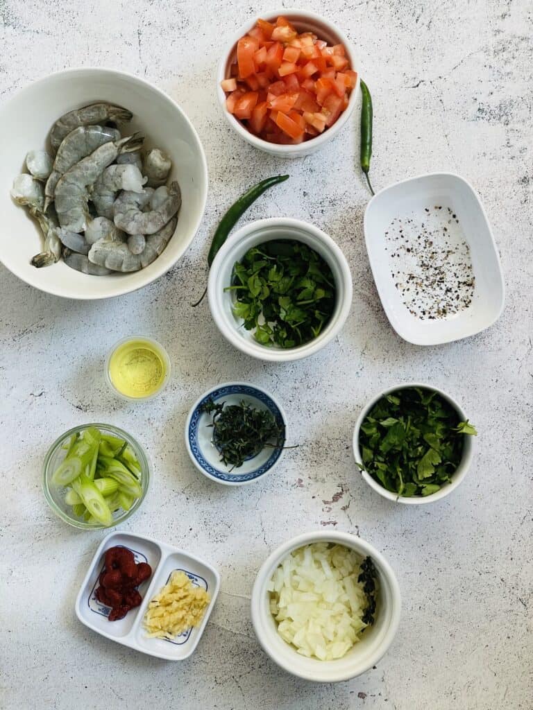 Prawn Rougaille Ingredients