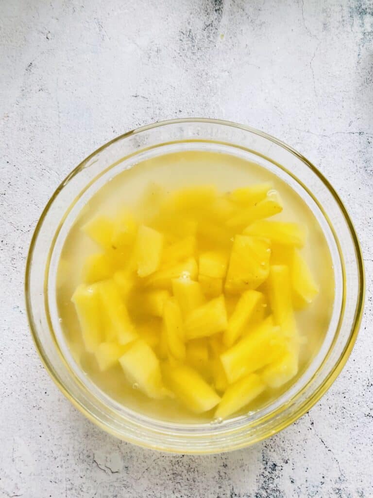 Set pineapple jelly