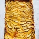 Baked pear tart
