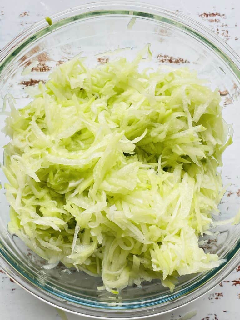 Grated chayote