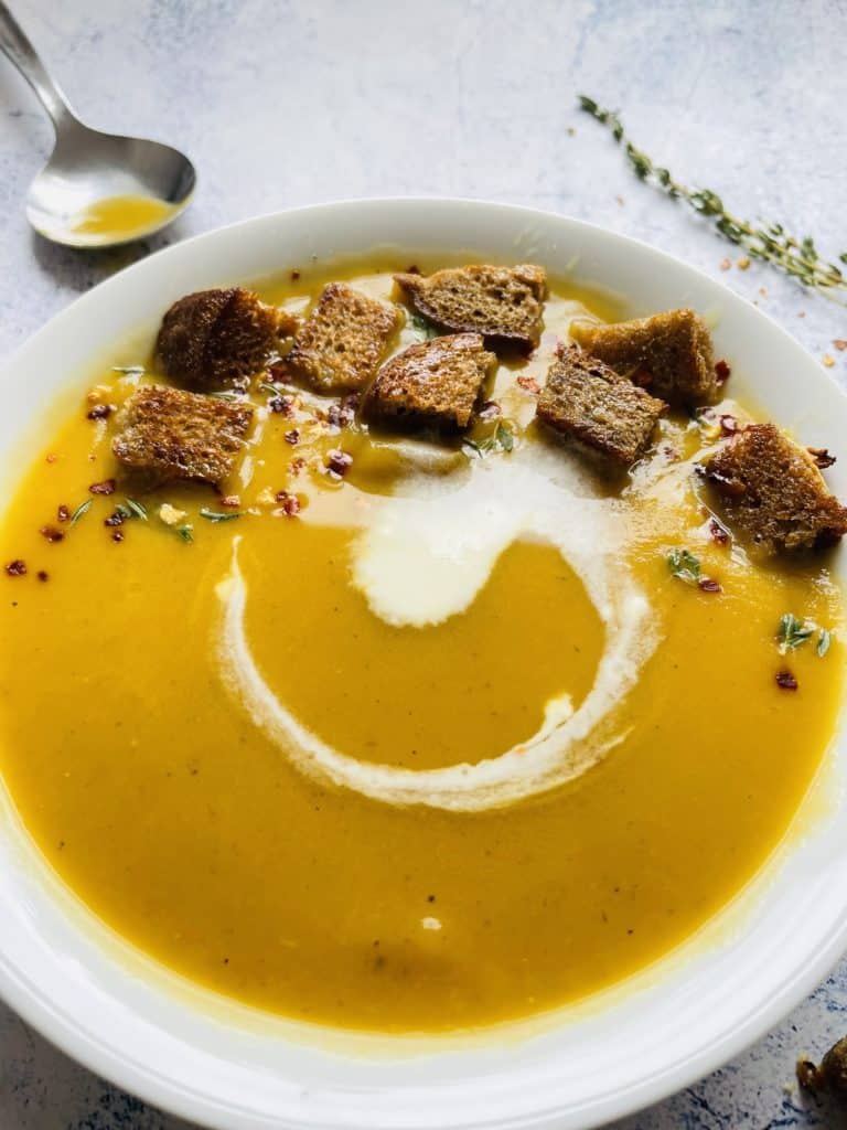 Soup with croutons