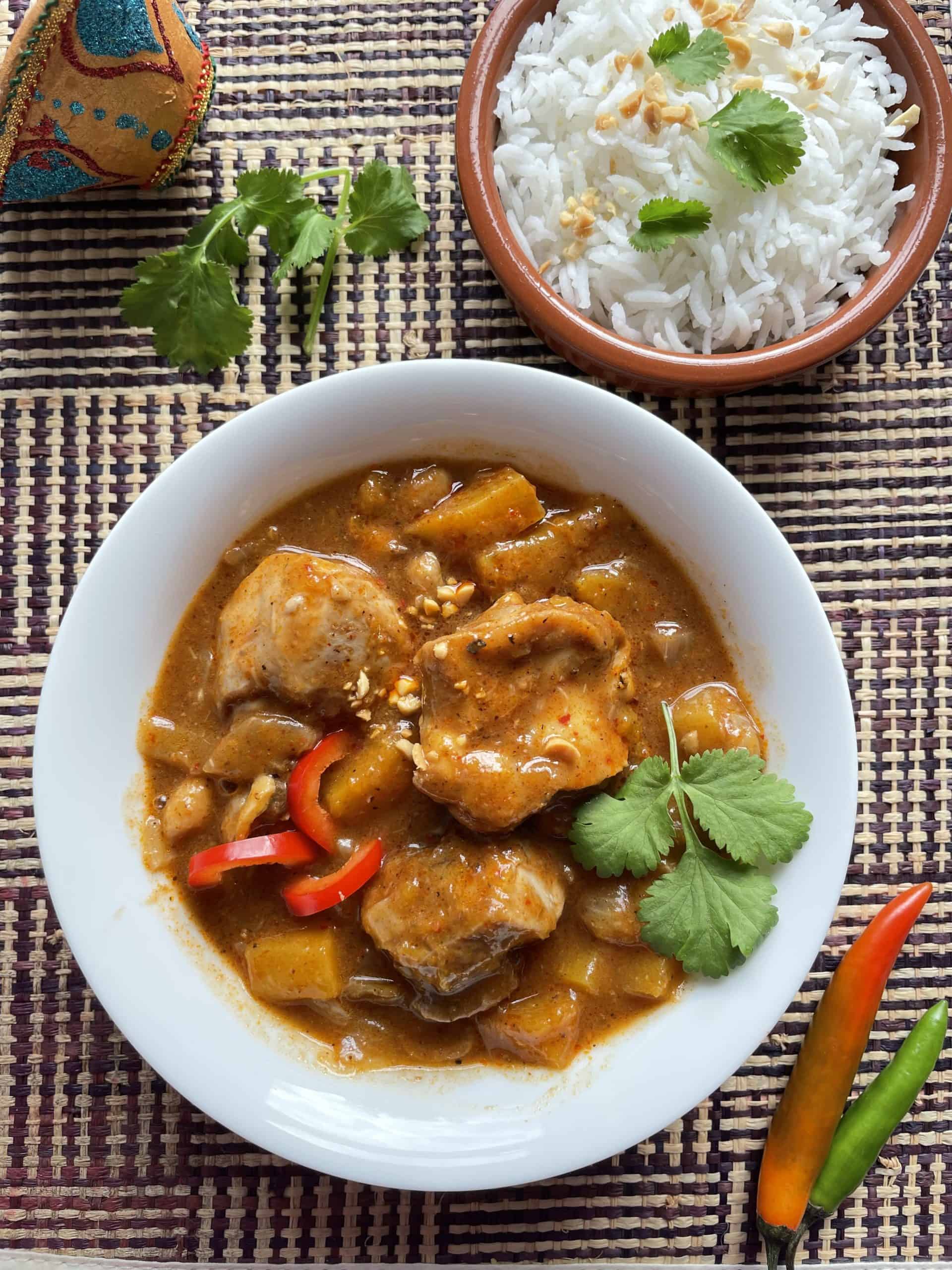 Authentic Thai Massaman Curry with Chicken