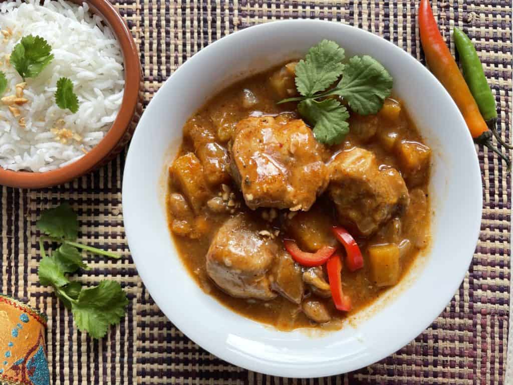 Massaman Curry with rice